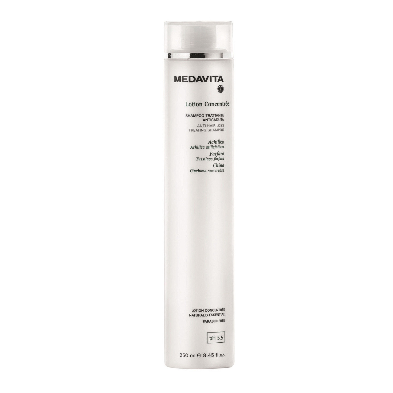 Зміцнювальний шампунь проти випадіння волосся / Medavita Lotion Concentrée Shampoo Trattante Anticaduta